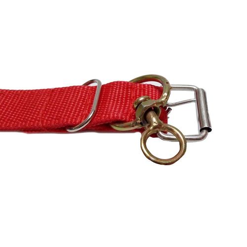 Collar para Perro Ajustable Nylon Rojo Talla M