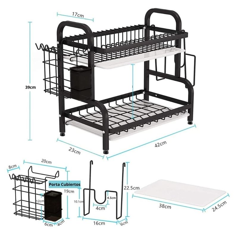 Estante-Escurridor-de-Platos-para-Cocina-Porta-Vasos-Cubiertos-Premium-17E