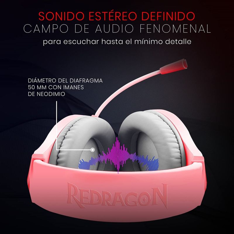 Redragon---Audifono-Hylas-H260-RGB-Multiplataforma---Pink