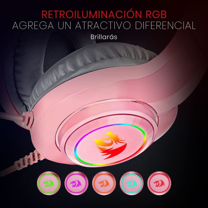 Redragon---Audifono-Hylas-H260-RGB-Multiplataforma---Pink