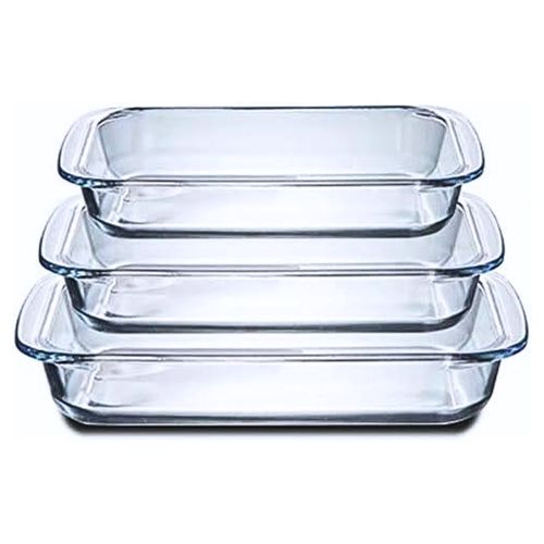 Fuente Bandeja para Horno Pack x 3 Unid Vidrio Templado (1, 2.2 y 3L)