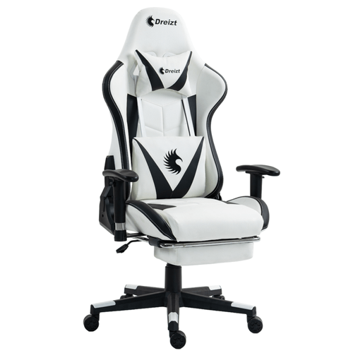 Silla Gamer Dreizt Apolo Series Blanco Pro 180 Alta Calidad Posapies