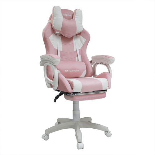 Silla Gamer Extingtion Sapp Gamuza-Cuerina Color Rosado