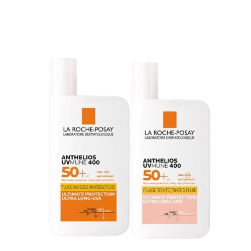 La Roche Posay Duo Anthelios Uv Mune 400 Fluido Invisible Fps 50+ Con y Sin Color