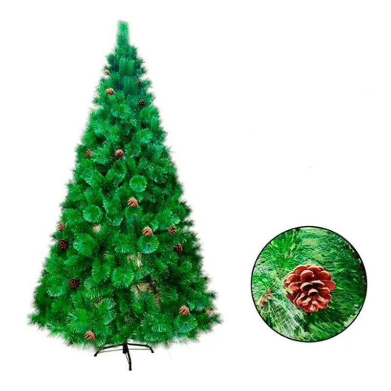 Arbol-de-navidad-pino-canadiense-con-piña-incorporada-210-cm