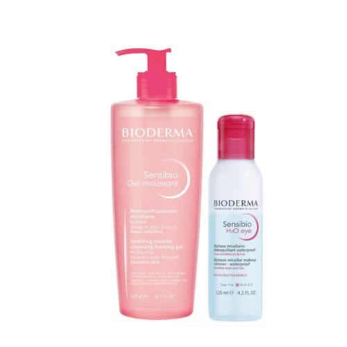 Bioderma Rutina Sensibio Desmaquillante + Limpieza Facial Total para Pieles Sensibles