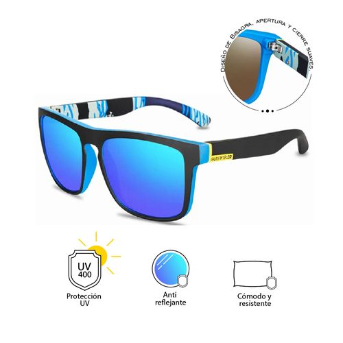 Lentes De Sol Deportivas UV400 Quisviker Unisex Azul