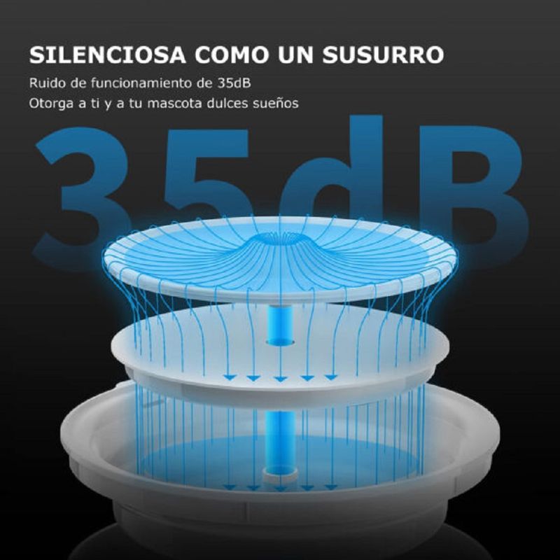 Fuente-de-agua-para-gatos-de-acero-inoxidable-SMART-2L-con-APP-movil-PETKIT