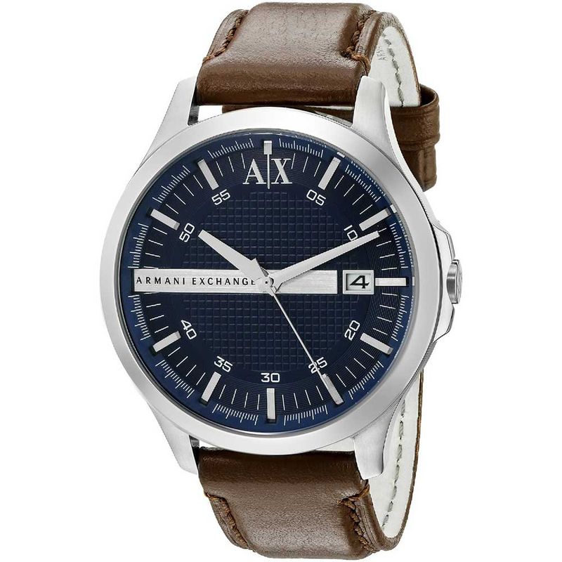 Reloj-Armani-Exchange-Hampton-AX2133-Fecha-Correa-de-Cuero-Marron