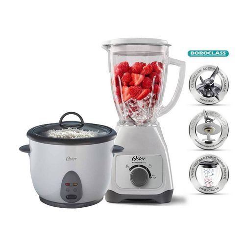 Combo Oster Licuadora BLSTKAG-WRD 2 Vel +Olla 1700W