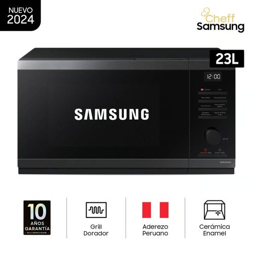 MICROONDAS SAMSUNG CON DORADOR, 23lts, Acero Inoxidable MG23DG4524ATPE