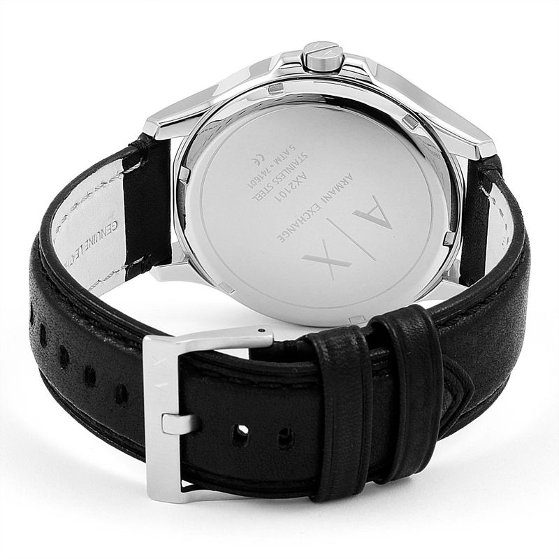 Reloj-Armani-Exchange-Hampton-AX2101-Fecha-Correa-de-Cuero-Negro