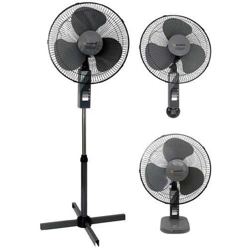 VENTILADOR 3 EN 1 IMACO PARA MESA, PARED O PEDESTAL DE 40 CM DE DIAMETRO Y 3 VELOCIDADES - ALTURA AJ