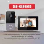 KIT-VIDEOPORTERO-IP-WIFI-FULL-HD-DS-KIS605-HIKVISION-LLAMADA-APP-NEGRO