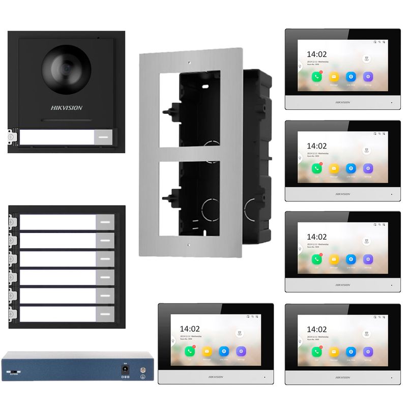 KIT-VIDEO-PORTERO-IP-5-DEPARTAMENTOS-HIKVISION-FULL-HD-APP-DS-KD8003