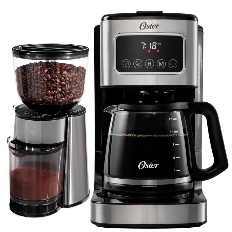 Cafetera-Programable-Oster-12-Tazas-BVSTDC4403---Molinillo-de-Cafe-BVSTBMH23