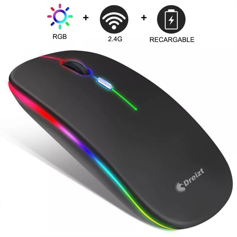 Mouse-Inalambrico-Recargable-con-Iluminacion-LED-RGB-GR270024-Dreizt-Negro