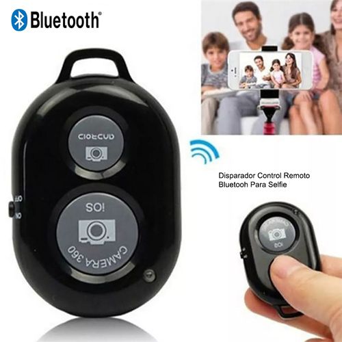 Shooter Disparador Bluetooth Fotos a Distancia Calidad Negro Selfie