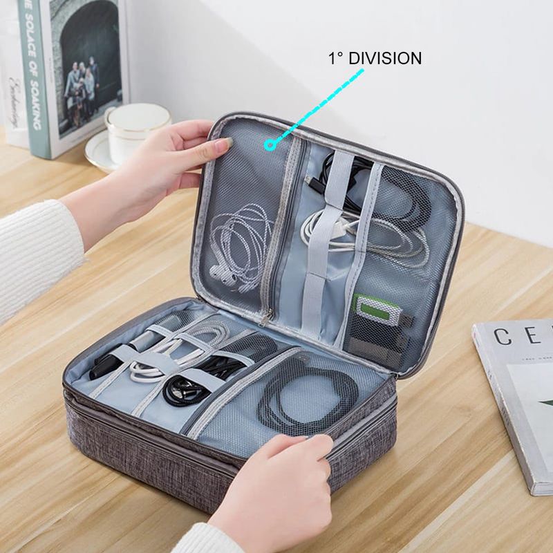 Maletin-Portatil-Organizador-de-Cables-2-Divisiones-Impermeable-FYI260007-Interlud-Gris