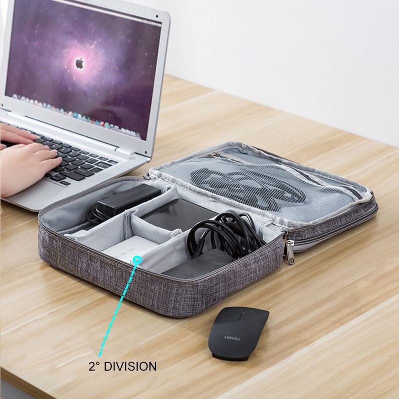 Maletin-Portatil-Organizador-de-Cables-2-Divisiones-Impermeable-FYI260007-Interlud-Gris