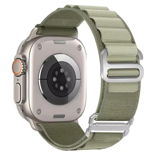 Correa Alpine Loop And Hook Para Apple Watch Color Verde Musgo