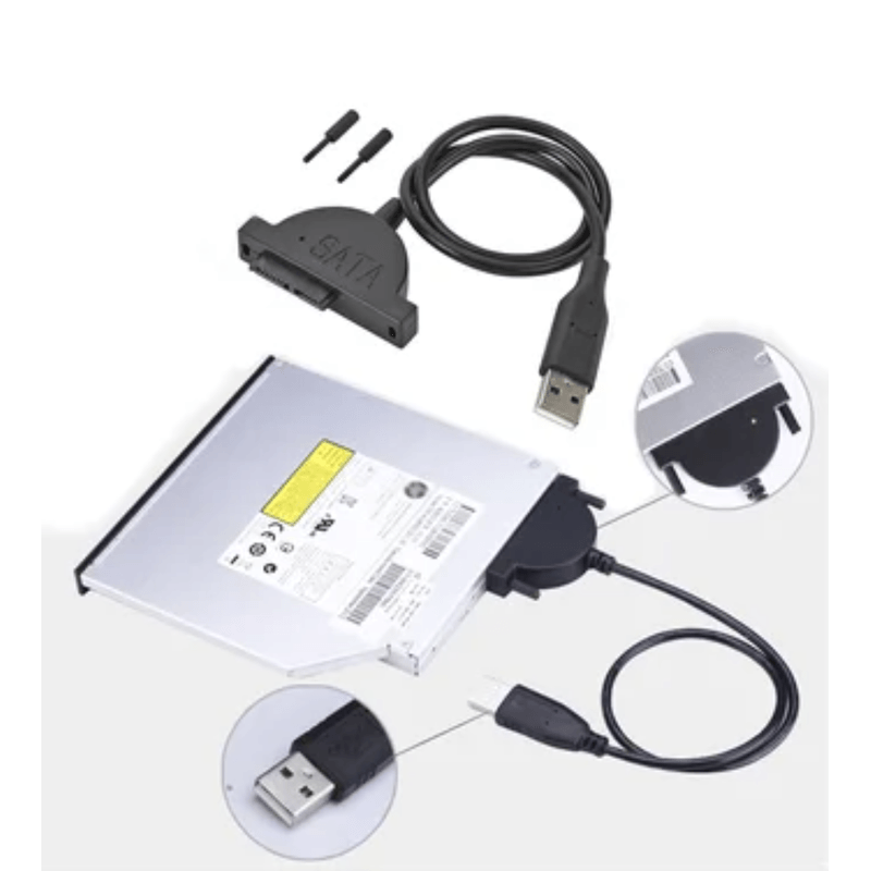 Adaptador-Mini-Sata-A-Usb-20-Para-Lectoras-De-Laptops-cd-dvd