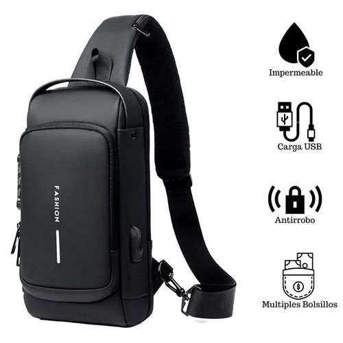 Morral Anti robo con clave bolso de hombro multi bolsillo