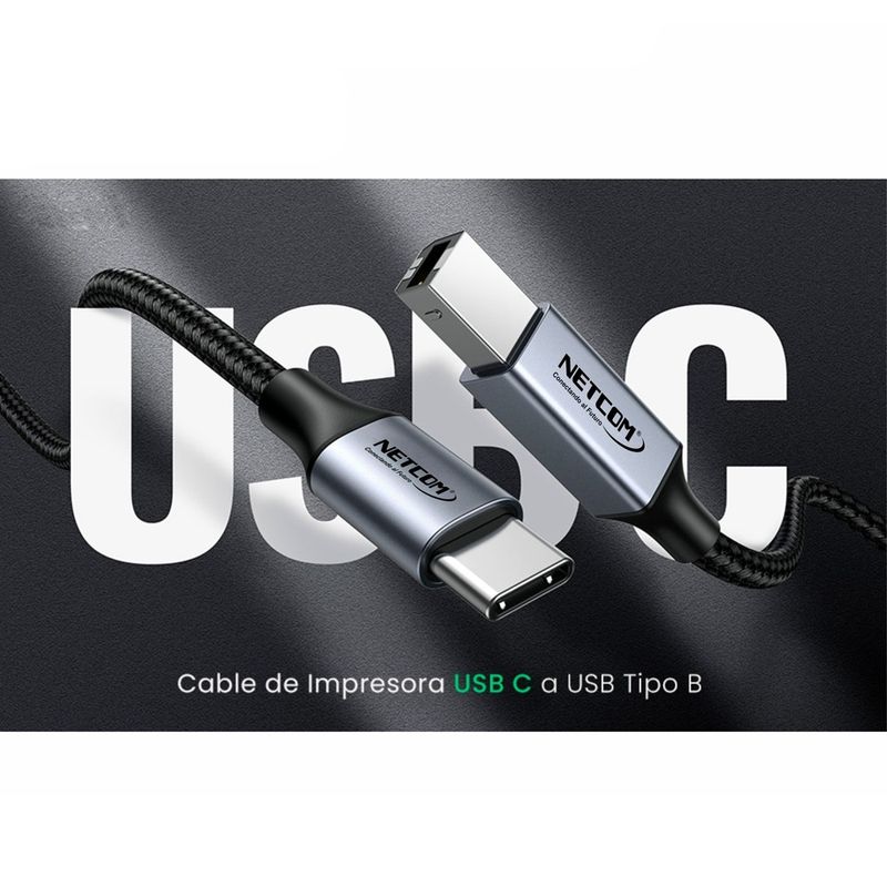 Cable-Impresora-Tipo-C-USB-20-Tipo-B-a-USB-C-18-Metros-Netcom