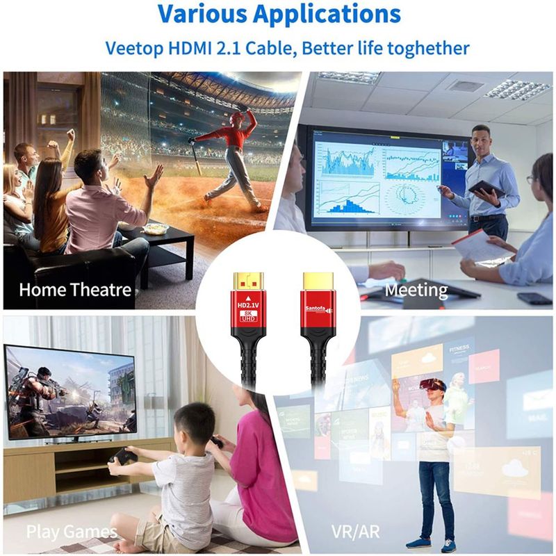 Cable-Hdmi-21V-8k-SANTOFA-3D-2-Metros-4320p-Premium-48Gbps-HDR-eARC