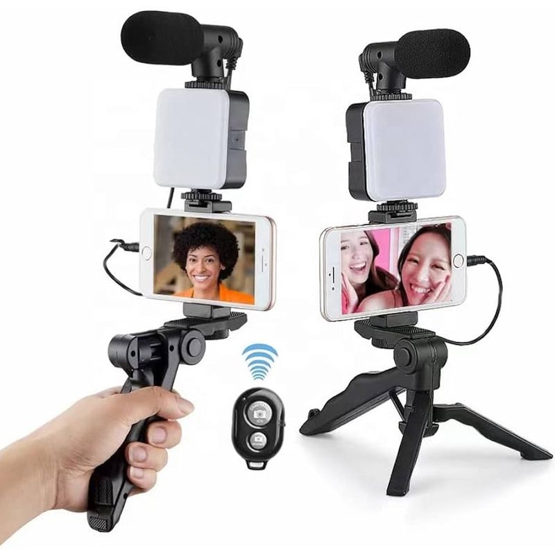 kit-grabacion-de-video-con-tripode-luz-led-bluetooth-microfono