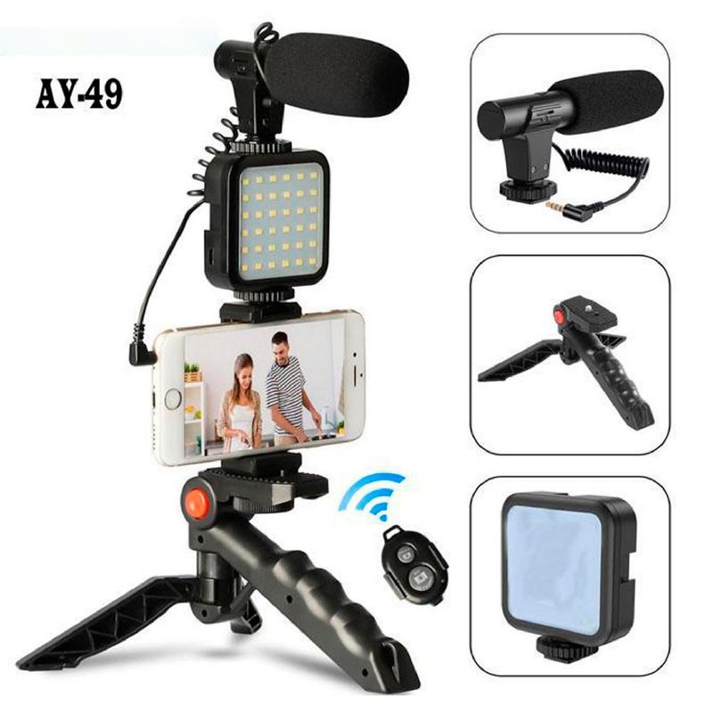 kit-grabacion-de-video-con-tripode-luz-led-bluetooth-microfono