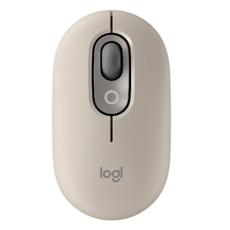 Mouse-Logitech-Pop-Bluetooth-Mist-Sand-Gray