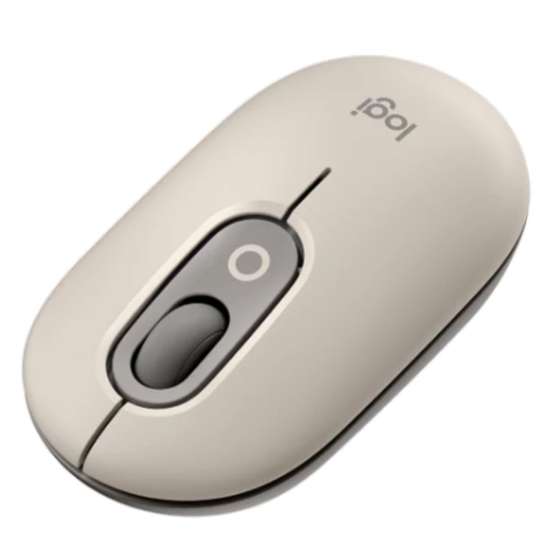 Mouse-Logitech-Pop-Bluetooth-Mist-Sand-Gray