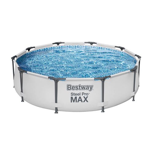 Piscina Estructural Circular Bestway Steel Pro Max 4678L 305x305x76cm Gris