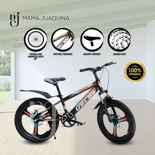 Bicicleta Para Niño Aro 16 «NEW VELOZ» Negro