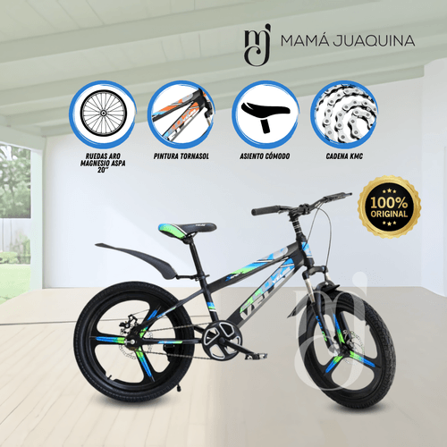 Bicicleta Para Niño Aro 16 «NEW VELOZ» Azul