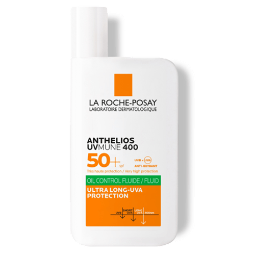 Protector Solar Anthelios UVMune 400 Oil Control Fluido Invisible FPS 50+ 50ml La Roche Posay