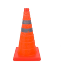 Conos-de-Seguridad-de-45cm-Plegable-doble-cinta-reflectiva-para-Auto