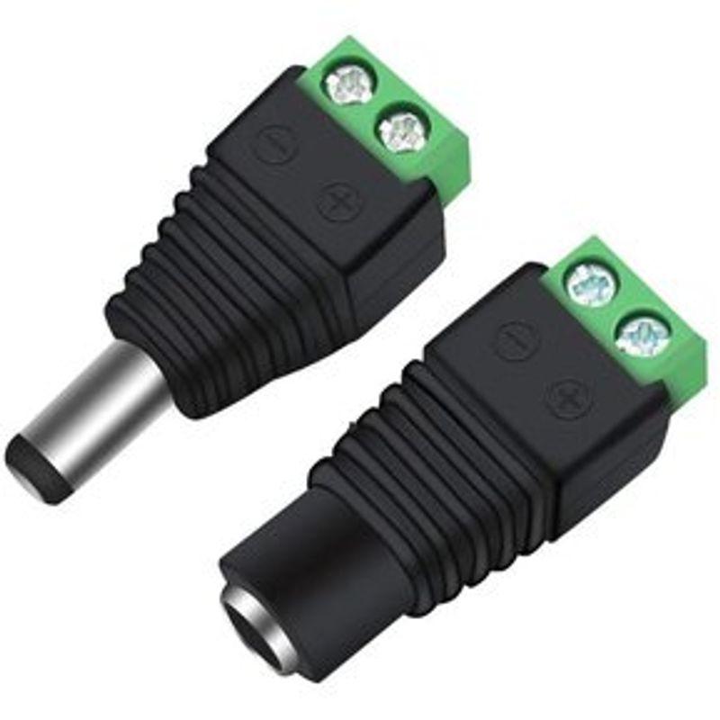 10-pares-conector-hembra-macho-DC-para-cable-de-camara-CCTV-tiras-led