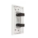 Placa-ABS-HDMI-Faceplate-Hdmi-Hembra-2-Puestos-1080P-TRAUTECH-EMPALME