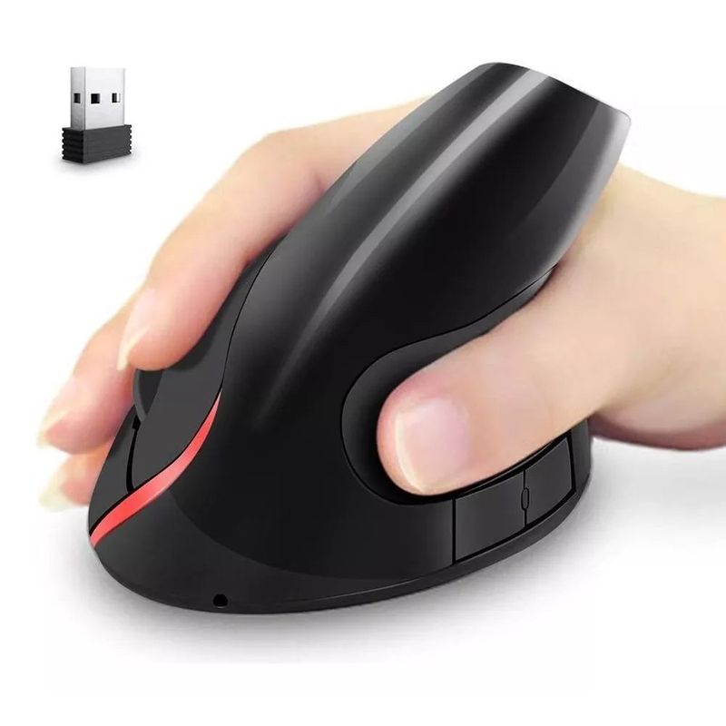 Mouse-Vertical-Inalambrico-Ergonomico-Usb-recargable-Negro