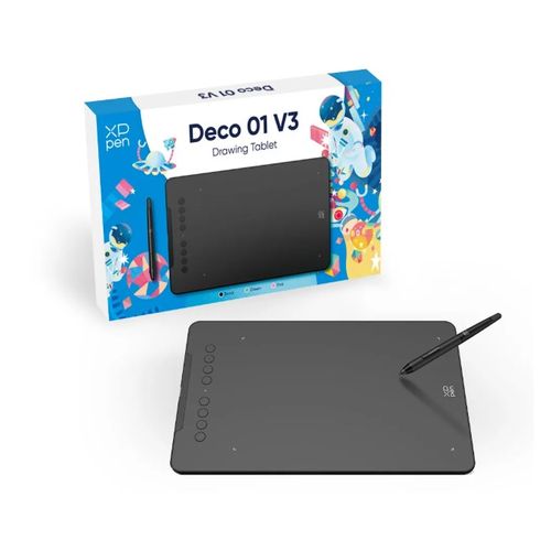 Tableta gráfica de dibujo XP-PEN DECO 01 V3 Negro