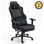 Silla-Gamer-Venture-Side-Prime-Negro-Cuero-Almohadilla-Inteligente-Magnetica-Reclinable