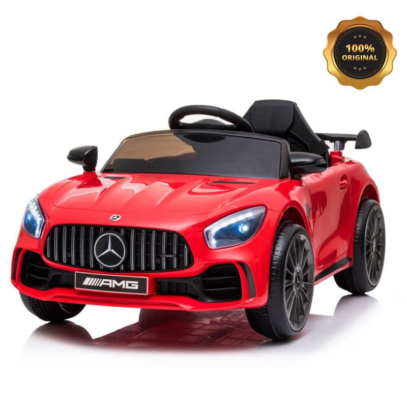 Carro-A-Bateria-Mercedes-Benz-Gtr-Amg-Original-Licenciado-Rojo-