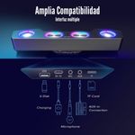 Fifine---Parlante-Ampligame-A16-RGB-Bluetooth-USB-Auxiliar---Negro