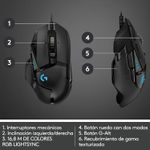 Mouse-Gamer-Logitech-G502-Hero-RGB-con-11-Botones-y-25K-DPI