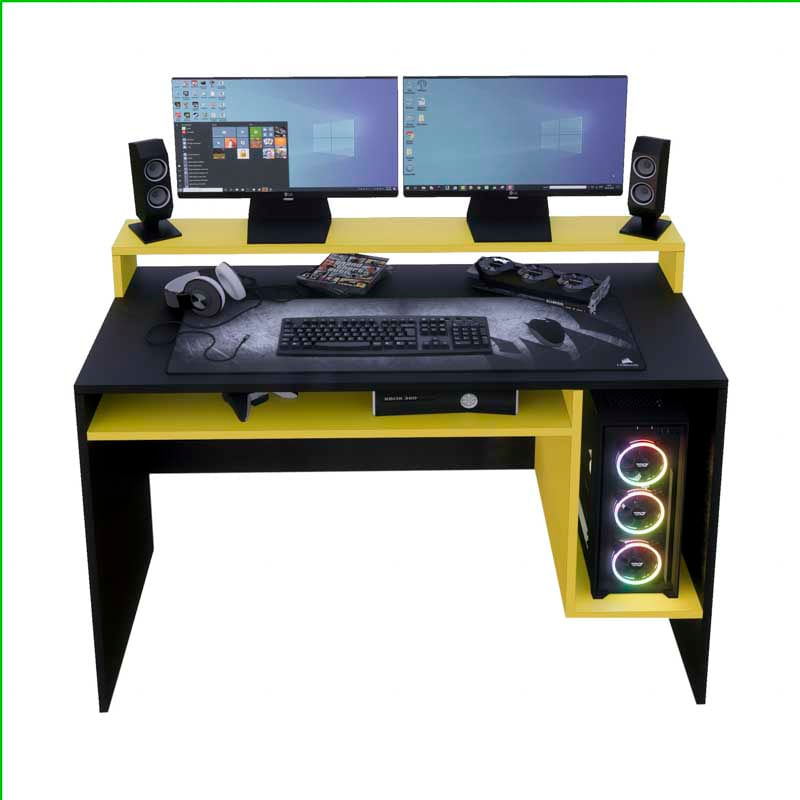 Escritorio-Gamer-NR-07-120cm-Movenda-Negro-con-Amarillo