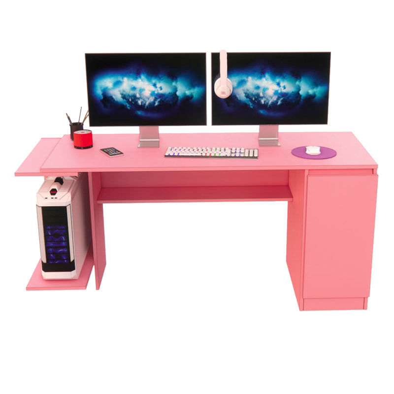 Escritorio-Gamer-NR-02-167cm-1-Puerta-Movenda-Rosado