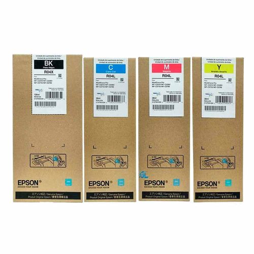 Kit de Tintas PackX4 Epson C5710 C5790 C5210 C5290CYMB