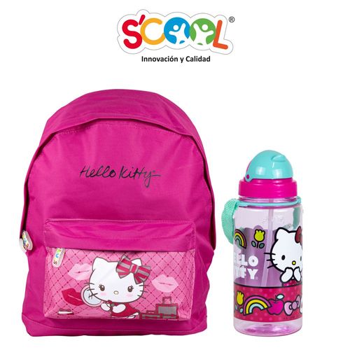 Mochila Hellokitty Tela + Botella